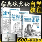 【墨香書苑】素描基礎教程 結構素描 速寫鉛筆素描書零基礎自學畫畫套裝繪畫本 簡體字