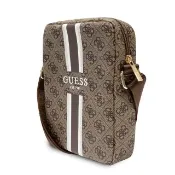 【GUESS】經典線條滿版LOGO系列 8吋側背包