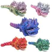 🔥免運🔥3d打印玩具醒獅國潮風版萌仿古爆款舞獅擺件仿真兒童創意手辦