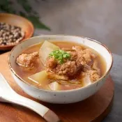 【呷七碗】冬瓜排骨酥湯550gx3 (經典排骨酥湯 台灣豬排骨 加熱即食/電鍋覆熱/台式小吃/冷凍湯包/年菜)