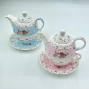 【JEN】英式單人下午茶子母壺茶具組(2色可選)