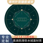圓形桌布德州撲克新款專用桌墊德撲桌布墊打撲克牌橡膠墊專業桌面定制原創