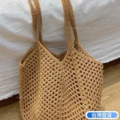 ✨台灣出貨+特賣✨編織包 編織手提包 沙灘 草包 草編包 渡假慵懶托特新款休閒海邊沙灘單肩包包草編手工大容量度假編織鏤