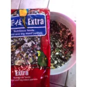 散裝/透明密封袋包裝/藍亞仕中大型鶧鵡營養飼料，散裝(2.5台斤/1.5公斤)