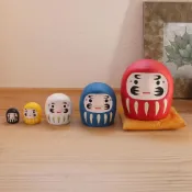 (店+)【日本進口 Hariko Shika】和紙達摩五色俄羅斯娃娃擺飾｜開運達摩｜招福擺飾｜日式和風小物