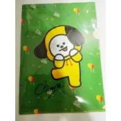 卡漫周邊公仔扭蛋盒玩文具系列 全家BT21新年資料夾 KOYA VAN MANG CHIMMY A4資料夾