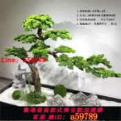 鉑匯生活 【品牌好貨 可打統編】新中式仿真迎客松室內造景觀裝飾大型羅漢松假樹餐廳玄關角落擺件