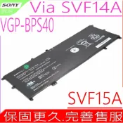 電池動力 SONY VGP-BPS40 電池 索尼 SVF14A SVF15A SVF14N SVF14NA1UL SVF14N11CX SVF15N14CXB SVF15N17CXB SVF15N28PXB VGP-BPS40 Via SVF14A SVF15A 系列 SVF15N18PXB FIT 14A FIT 15A 系列