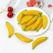 ❤️可開發票❤️仿真香蕉塑料迷你小香蕉假水果蔬菜套裝配件攝影道具兒童早教玩具
