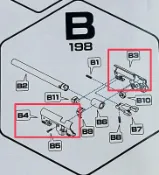 【KUI酷愛】HFC 貝瑞塔 M92 半金屬瓦斯手槍 B3、B4 槍管固定座左右~52279