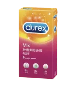 durex 杜蕾斯綜合裝衛生套MIX 螺紋2+凸點2+超薄2 6入裝/衛生套 避孕套、保險套 憨吉小舖