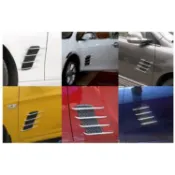 通用型 汽車 機車 裝飾 葉子板 引擎蓋 進氣孔 開孔 鯊魚鰭 鯊魚鰓 貼片 黏貼式 ALTIS FORTIS FIT