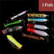 （I Fish）【L02】10.7克雷射款大嘴波趴popper路亞假餌大水花吸引力強淡海水皆可 捲仔呆呆魚虎鱸魚竹梭