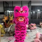 新貨優選舞獅道具澳洲羊毛南獅成人款款單人套裝醒獅舞獅子頭全套道具 醒獅 舞龍舞獅 舞獅頭 舞獅衣服 民俗技藝 道具