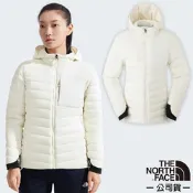 【The North Face】女 700蓬鵝絨填充保暖連帽外套.羽絨夾克_89Y4-QLI 沙丘白