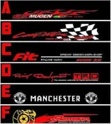 前擋風玻璃貼紙後檔貼紙TRD 無限 CAMRY ALTIS VIOS YARIS WISH 86