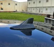 圓夢工廠 Lexus RX RX330 RX350 RX270 RX450 鯊魚鰭天線蓋飾貼 烤漆黑 銀 白 鍍鉻 碳纖