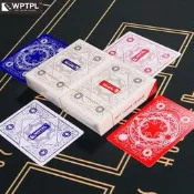 台灣現貨德州撲克撲克牌寬牌大字磨砂PVC國際標準賽事專用WPTPL德州撲克牌