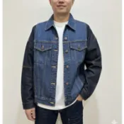 EDWIN 愛德恩牛仔外套｜DENIM 異色拼接 落肩 OVERSIZE｜中性款 單一尺寸|愛德恩拼色外套日本設計師設計