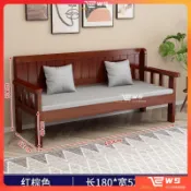 维斯 🍁特惠實木沙發 實木椅 長木椅 長椅 全實木長椅 出租房陽臺休閒靠背椅 雙人沙發 小戶型客廳三人椅單雙人沙發