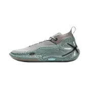(店+)【LI-NING 李寧】ABAU049-20 LiNing李寧 Way of Wade 11 織物牛剖層革 時尚百搭 低幫 生活休閒鞋 男款 綠灰色