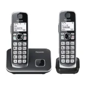 【蝦皮直營】Panasonic 國際牌 KX-TGE612TW 中文顯示大字鍵雙子機無線電話 廠商直送