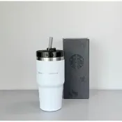 STANLEY 聯名款 星巴克 絕版 2手展示出清 20oz 不鏽鋼杯韓國 保溫杯 591ml  冷水杯 吸管杯