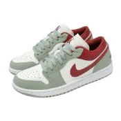 Nike 休閒鞋 Air Jordan 1 Low 男鞋 綠 紅 AJ1 低筒 553558-133