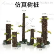 仿真樹幹 直條沉木水草缸水陸缸雨林造景樹皮杜鵑根香檳樹樁森林景 仿真樹幹 魚缸造景 造景樹枝 魚缸 樹脂 水族造景 爬蟲