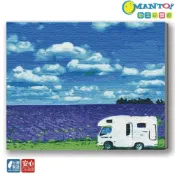 (店+)【Manto】台灣製DIY數字油畫-北海道富良野|超取專用大小