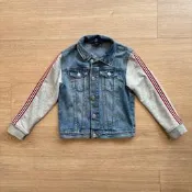 H&M 兒童 童裝 牛仔拼接外套 尺寸120