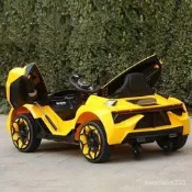 【現貨】藍寶堅尼兒童車四輪帶遙控寶寶汽車蘭博基尼兒童車曉骸完據車渴作仁童車
