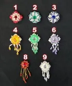 【翰翰手作材料】亮片花 舞蹈頭飾片花(M028) 原住民亮片 手工珠片花 阿美族 DIY配件 亮片花朵