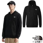 【The North Face】男女 U TNF FULL ZIP KNIT TOP 機能性保暖透氣長袖連帽外套.夾克_83OR-4H0 宇宙黑