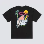 【VANS】Taiwan Culture 台灣限定 牛肉麵X衝浪 黑色短袖T恤