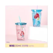 (店+)［Be Woman  現+預 韓國 大創 Daiso 迪士尼 公主 系列 美人魚 艾莉兒 吸管 雙層 冷水杯 水壺