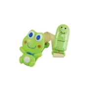 DOOBY大眼蛙立體卡通手帕夾(綠)【德芳保健藥妝】