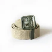都市廢棄所 🇫🇷 60s french army canvas belt 法軍 公發 金屬扣 帆布 腰帶 庫存新品 古著