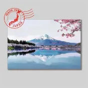 日本風景明信片・富士山・日本製造・送禮、書寫、裝飾