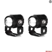 通用 12V 迷你投影儀鏡頭 Led 頭燈霧燈駕駛燈聚光燈防水汽車卡車 ATV UTV 摩托車 2 件