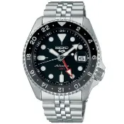【SEIKO 精工】5 Sports系列 GMT兩地時間 機械腕錶 錶 手錶 送禮(SSK001K1/4R34-00A0D)