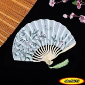 ✨免運熱銷24H✨小扇子娟布折疊舞蹈扇子古風扇可愛貝殻扇夏季隨身便攜折扇配漢服 4N4Vgbgf