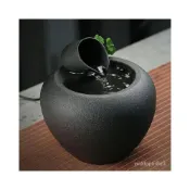 (店+)流水聚寶盆 流水盆 流水擺件 招財聚寶盆 陶瓷水缸 流水造景 客廳 辦公室招財擺件 開運 開幕送禮 入厝禮物