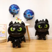 24吋 馴龍高手 黑龍 氣球 鋁箔氣球 派對用品 婚禮小物 生日派對 生日佈置 派對小物 派對佈置 現貨
