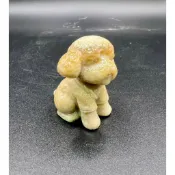 稀有珊瑚玉-貴賓狗(草山礦工) : 發財龜、長壽龜石雕龜歐蛋風水擺設平安龜綠點國畫黑膽西瓜水