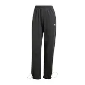【adidas 愛迪達】TRN P CR 女 長褲 運動長褲 休閒長褲 抓絨 保暖 中腰 黑(IM7698)
