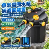 【魚池過濾】魚池循環水泵過濾器 水池養魚淨化淨水 過濾桶裝置 室外過濾箱 魚缸過濾器