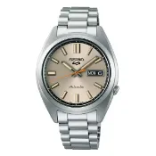 大高雄鐘錶城 seiko SK037 精工 5 Sports 系列 4R36-15M0N(SRPK91K1) 懷舊雙時區機械錶 米色面 37.4mm｜樂天領券現折★全館特惠中★指定刷卡回饋10%