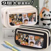 ✨臺灣出貨✨BTS防彈少年團Q版學生筆袋大容量初高中女生男孩收納文具盒鉛筆盒 BTS 筆袋 防彈少年團筆袋 大容量鉛筆盒
