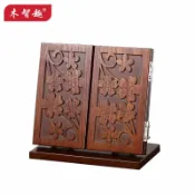 卜二屋 公司貨 免運 化妝鏡臺式桌面中國風化妝鏡宮廷風可折疊三面鏡古風鏡子中國風 快速發貨